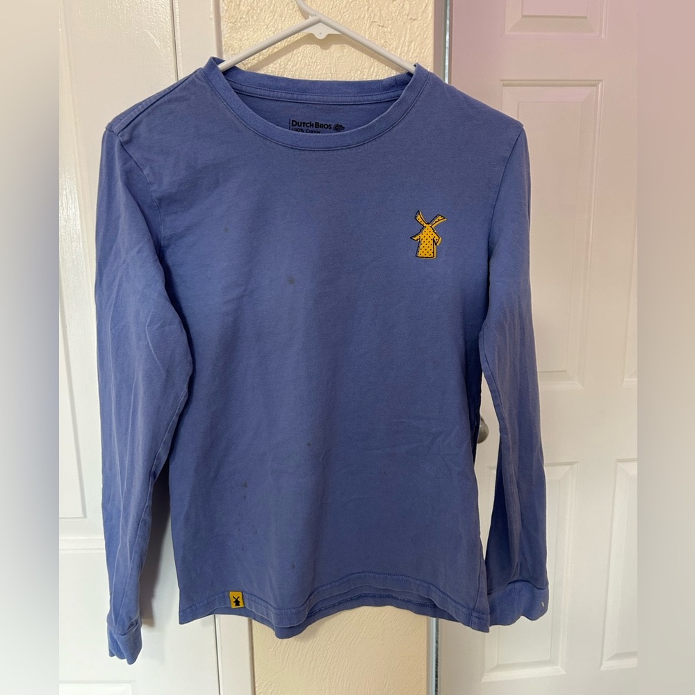 Dutch Bros Womens Blue Long-sleeve shirt